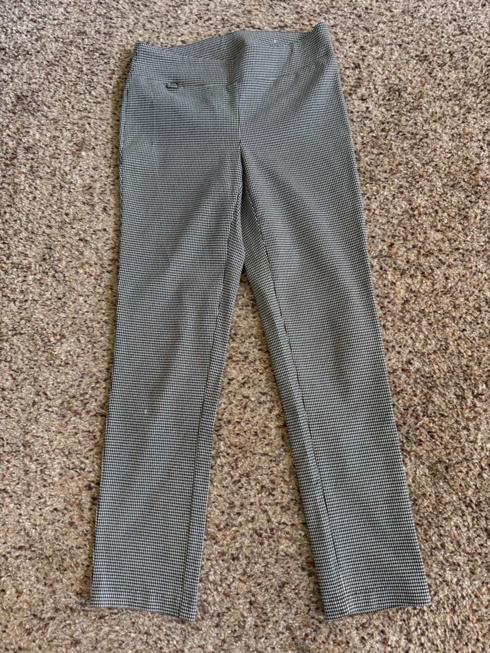 Jules & Leopold Black and White Houndstooth Straight Pants